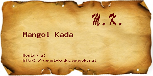 Mangol Kada névjegykártya